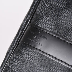 新品同様 LOUIS VUITTON ルイヴィトン ボストン キーポルバンドリエール45 ダミエグラフィット N41418 ブラック シルバー金具 4a003077