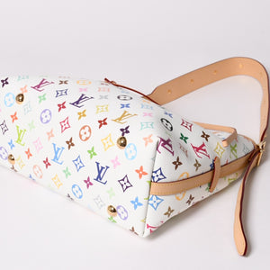 新品同様 LOUIS VUITTON ルイヴィトン LV × TM キャリーオール PM ショルダーバッグ M13661 モノグラム マルチカラー 村上隆 中古 4a003081