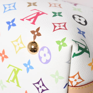 新品同様 LOUIS VUITTON ルイヴィトン LV × TM キャリーオール PM ショルダーバッグ M13661 モノグラム マルチカラー 村上隆 中古 4a003081