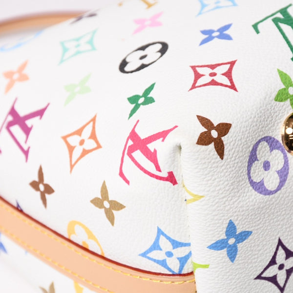新品同様 LOUIS VUITTON ルイヴィトン LV × TM キャリーオール PM ショルダーバッグ M13661 モノグラム マルチカラー 村上隆 中古 4a003081