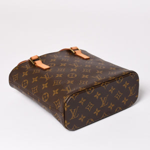 LOUIS VUITTON ルイヴィトン ヴァヴァンPM ハンドバッグ M51172 モノグラム PVC レザー ブラウン 美品 中古 4a003183