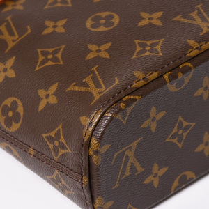 LOUIS VUITTON ルイヴィトン ヴァヴァンPM ハンドバッグ M51172 モノグラム PVC レザー ブラウン 美品 中古 4a003183