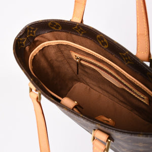 LOUIS VUITTON ルイヴィトン ヴァヴァンPM ハンドバッグ M51172 モノグラム PVC レザー ブラウン 美品 中古 4a003183