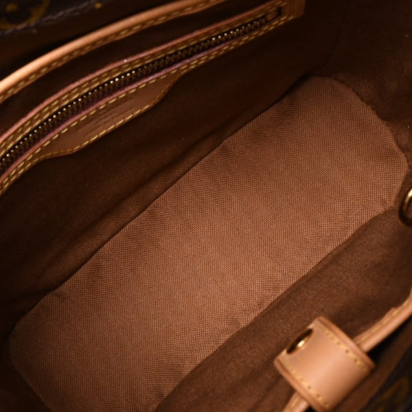 LOUIS VUITTON ルイヴィトン ヴァヴァンPM ハンドバッグ M51172 モノグラム PVC レザー ブラウン 美品 中古 4a003183