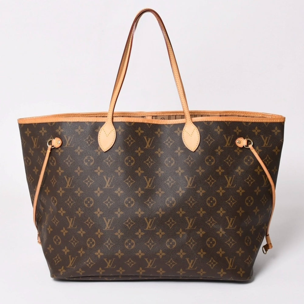 極美品 LOUIS VUITTON ルイヴィトン ネヴァーフルGM トートバッグ M40992 モノグラム キャンバス ブラウン 中古 4a003045