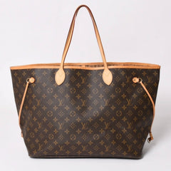 極美品 LOUIS VUITTON ルイヴィトン ネヴァーフルGM トートバッグ M40992 モノグラム キャンバス ブラウン 中古 4a003045