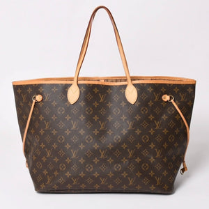 極美品 LOUIS VUITTON ルイヴィトン ネヴァーフルGM トートバッグ M40992 モノグラム キャンバス ブラウン 中古 4a003045