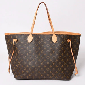 極美品 LOUIS VUITTON ルイヴィトン ネヴァーフルGM トートバッグ M40992 モノグラム キャンバス ブラウン 中古 4a003045