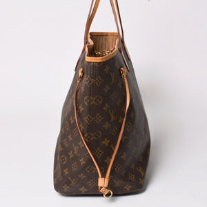 極美品 LOUIS VUITTON ルイヴィトン ネヴァーフルGM トートバッグ M40992 モノグラム キャンバス ブラウン 中古 4a003045