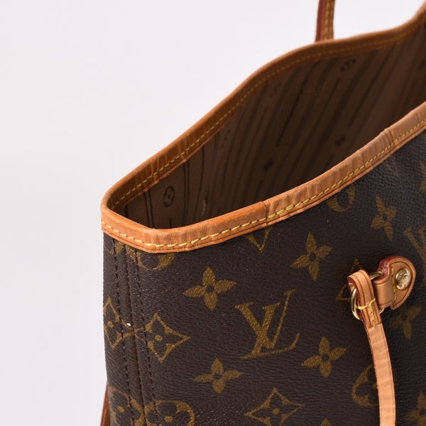 極美品 LOUIS VUITTON ルイヴィトン ネヴァーフルGM トートバッグ M40992 モノグラム キャンバス ブラウン 中古 4a003045