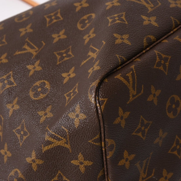 極美品 LOUIS VUITTON ルイヴィトン ネヴァーフルGM トートバッグ M40992 モノグラム キャンバス ブラウン 中古 4a003045