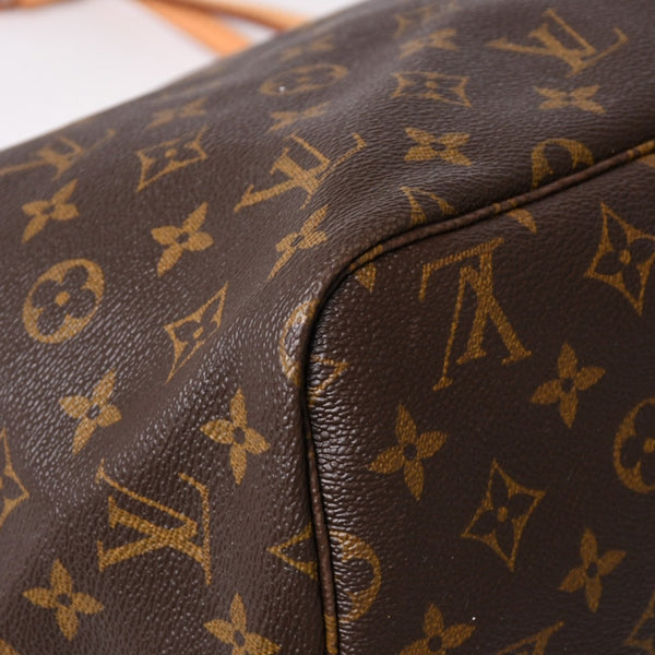 極美品 LOUIS VUITTON ルイヴィトン ネヴァーフルGM トートバッグ M40992 モノグラム キャンバス ブラウン 中古 4a003045