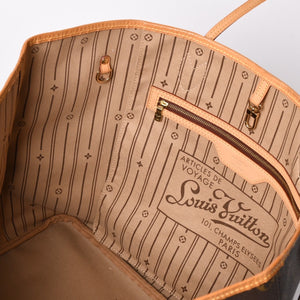 極美品 LOUIS VUITTON ルイヴィトン ネヴァーフルGM トートバッグ M40992 モノグラム キャンバス ブラウン 中古 4a003045