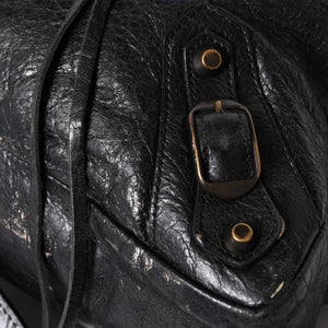 BALENCIAGA バレンシアガ Classic Town クラシック タウン 2WAYバッグ 240579 アリーナラムスキン ブラック 良品 中古 4a002746