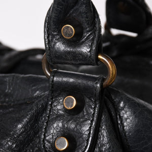 BALENCIAGA バレンシアガ Classic Town クラシック タウン 2WAYバッグ 240579 アリーナラムスキン ブラック 良品 中古 4a002746