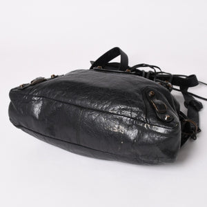 BALENCIAGA バレンシアガ Classic Town クラシック タウン 2WAYバッグ 240579 アリーナラムスキン ブラック 良品 中古 4a002746