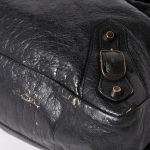 BALENCIAGA バレンシアガ Classic Town クラシック タウン 2WAYバッグ 240579 アリーナラムスキン ブラック 良品 中古 4a002746