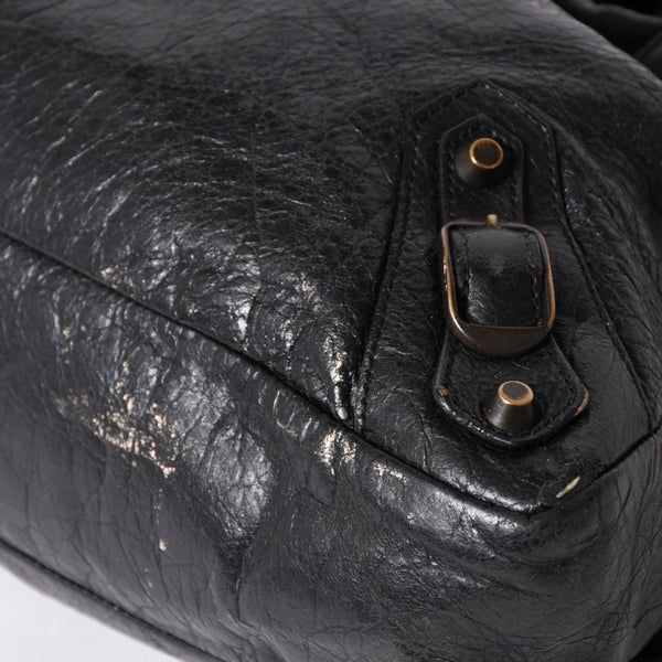 BALENCIAGA バレンシアガ Classic Town クラシック タウン 2WAYバッグ 240579 アリーナラムスキン ブラック 良品 中古 4a002746