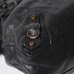BALENCIAGA バレンシアガ Classic Town クラシック タウン 2WAYバッグ 240579 アリーナラムスキン ブラック 良品 中古 4a002746