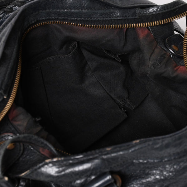 BALENCIAGA バレンシアガ Classic Town クラシック タウン 2WAYバッグ 240579 アリーナラムスキン ブラック 良品 中古 4a002746