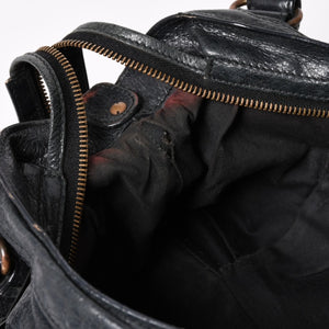 BALENCIAGA バレンシアガ Classic Town クラシック タウン 2WAYバッグ 240579 アリーナラムスキン ブラック 良品 中古 4a002746