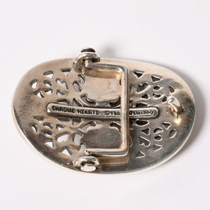 極美品 CHROME HEARTS クロムハーツ 1.5クラシック オーバルクロス バックル 重量約141.9g 1989/00 sterling刻印 シルバー925 中古 4a003121
