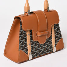 画像をギャラリービューアに読み込む, 新品同様 Goyard ゴヤールサイゴンPM 2WAYショルダーバッグ ハンドバッグ ゴヤールディンキャンバス ブラウン ウッド 4a003083