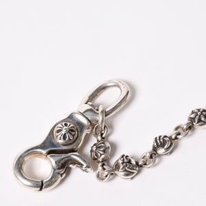 CHROME HEARTS クロムハーツ 2クリップショート #1 マルチボールウォレットチェーン 重量約143.70ｇ 全長約46cm 16リンク 美品 中古 4a003116
