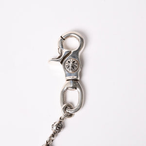 CHROME HEARTS クロムハーツ 2クリップショート #1 マルチボールウォレットチェーン 重量約143.70ｇ 全長約46cm 16リンク 美品 中古 4a003116