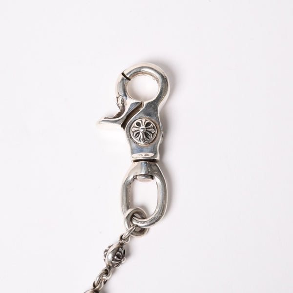 CHROME HEARTS クロムハーツ 2クリップショート #1 マルチボールウォレットチェーン 重量約143.70ｇ 全長約46cm 16リンク 美品 中古 4a003116