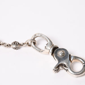 CHROME HEARTS クロムハーツ 2クリップショート #1 マルチボールウォレットチェーン 重量約143.70ｇ 全長約46cm 16リンク 美品 中古 4a003116