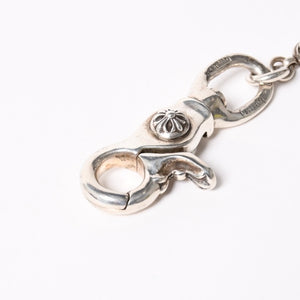 CHROME HEARTS クロムハーツ 2クリップショート #1 マルチボールウォレットチェーン 重量約143.70ｇ 全長約46cm 16リンク 美品 中古 4a003116