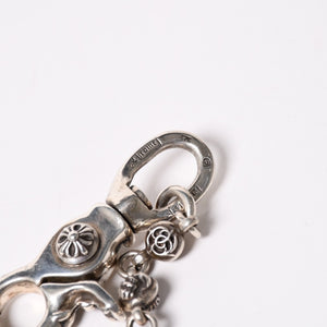 CHROME HEARTS クロムハーツ 2クリップショート #1 マルチボールウォレットチェーン 重量約143.70ｇ 全長約46cm 16リンク 美品 中古 4a003116