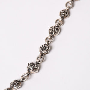 CHROME HEARTS クロムハーツ 2クリップショート #1 マルチボールウォレットチェーン 重量約143.70ｇ 全長約46cm 16リンク 美品 中古 4a003116