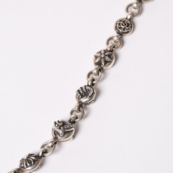 CHROME HEARTS クロムハーツ 2クリップショート #1 マルチボールウォレットチェーン 重量約143.70ｇ 全長約46cm 16リンク 美品 中古 4a003116