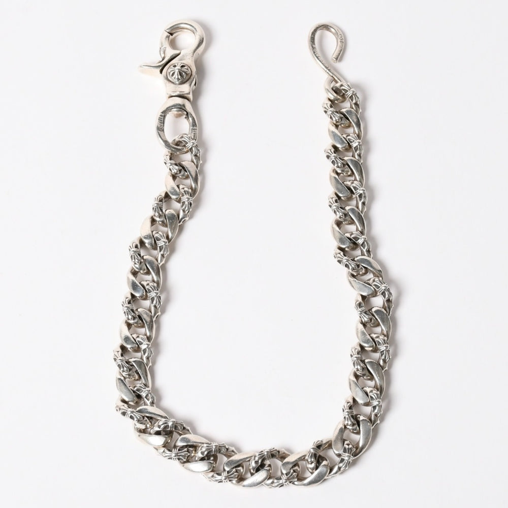 CHROME HEARTS クロムハーツ FANCY LONG-1 1 CLIP 1クリップ ロング ファンシーウォレットチェーン 重量233.27g 33リンク 美品 中古 4a003120