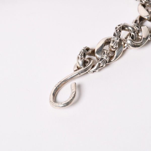 CHROME HEARTS クロムハーツ FANCY LONG-1 1 CLIP 1クリップ ロング ファンシーウォレットチェーン 重量233.27g 33リンク 美品 中古 4a003120