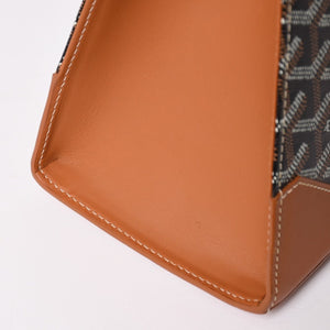 新品同様 Goyard ゴヤールサイゴンPM 2WAYショルダーバッグ ハンドバッグ ゴヤールディンキャンバス ブラウン ウッド 4a003083