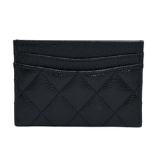 画像をギャラリービューアに読み込む, 極美品 CHANEL シャネル グレインドカーフスキン キャビアスキン カードホルダー ブラック K3X4A517 ランダム番台 ゴールド金具 中古 4a003215