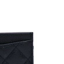 画像をギャラリービューアに読み込む, 極美品 CHANEL シャネル グレインドカーフスキン キャビアスキン カードホルダー ブラック K3X4A517 ランダム番台 ゴールド金具 中古 4a003215