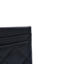 画像をギャラリービューアに読み込む, 極美品 CHANEL シャネル グレインドカーフスキン キャビアスキン カードホルダー ブラック K3X4A517 ランダム番台 ゴールド金具 中古 4a003215