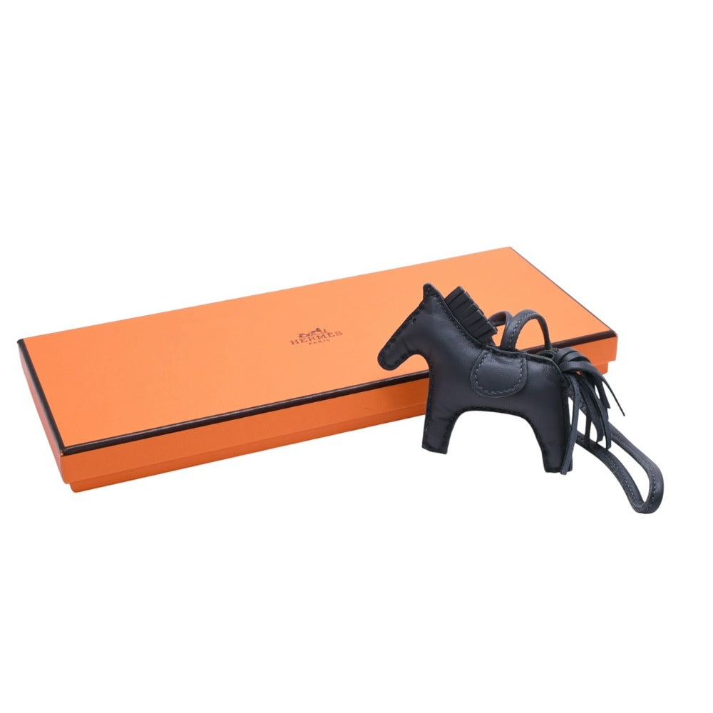 新品未使用品 HERMES エルメス キーホルダー キーチャーム ロデオチャームタッチPM グレー アルドワーズ W刻印 中古 4a003214