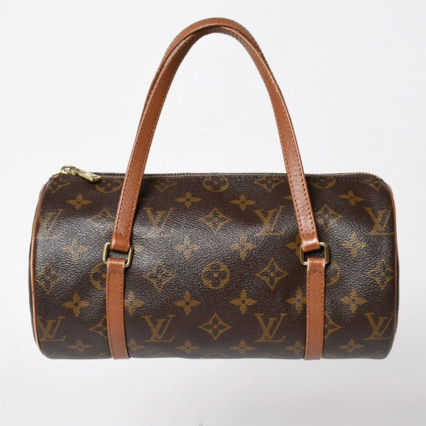 LOUIS VUITTON ルイヴィトン パピヨン26 ハンドバッグ モノグラム M51366 筒型 モノグラムキャンバス ブラウン 美品 中古 4a000806