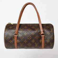 画像をギャラリービューアに読み込む, LOUIS VUITTON ルイヴィトン パピヨン26 ハンドバッグ モノグラム M51366 筒型 モノグラムキャンバス ブラウン 美品 中古 4a000806