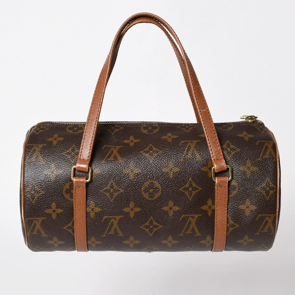 LOUIS VUITTON ルイヴィトン パピヨン26 ハンドバッグ モノグラム M51366 筒型 モノグラムキャンバス ブラウン 美品 中古 4a000806