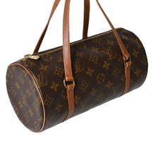 画像をギャラリービューアに読み込む, LOUIS VUITTON ルイヴィトン パピヨン26 ハンドバッグ モノグラム M51366 筒型 モノグラムキャンバス ブラウン 美品 中古 4a000806