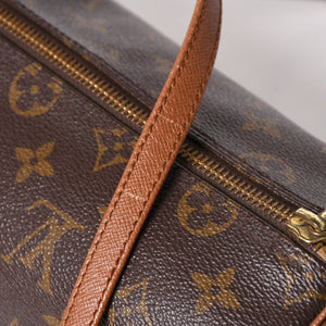 LOUIS VUITTON ルイヴィトン パピヨン26 ハンドバッグ モノグラム M51366 筒型 モノグラムキャンバス ブラウン 美品 中古 4a000806