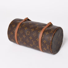画像をギャラリービューアに読み込む, LOUIS VUITTON ルイヴィトン パピヨン26 ハンドバッグ モノグラム M51366 筒型 モノグラムキャンバス ブラウン 美品 中古 4a000806