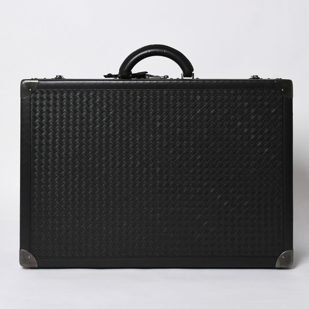 極美品 BOTTEGAVENETA ボッテガヴェネタ ハードトランク バッグ 130284 V4651 ブラック 中古 4b013467