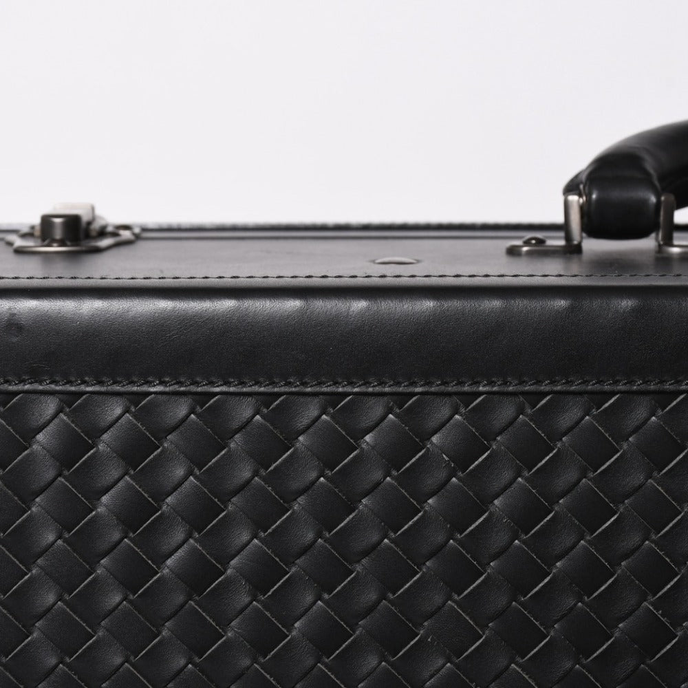 極美品 BOTTEGAVENETA ボッテガヴェネタ ハードトランク バッグ 130284 V4651 ブラック 中古 4b013467